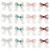 24Pcs 4 Styles Polyester Lace Bowknot Ornament Accessories DIY-TA0015-29-2