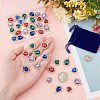 SUPERFINDINGS 40Pcs 8 Style Alloy Rhinestone Pendants FIND-FH0003-45-3