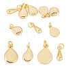 8Pcs 4 Styles Brass Charms KK-TA0003-36-1