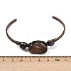 Natural Rose Quartz & Amethyst Cuff Bangles G-B149-16R-06-5