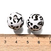 Printed Opaque Acrylic Beads OACR-S043-07G-2