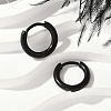 202 Stainless Steel Huggie Hoop Earrings EJEW-F111A-11mm-EB-1