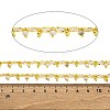 Handmade Faceted Natural Howlite Beaded Chains CHC-L050-01G-01-2