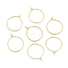 Brass Wine Glass Charm Rings EC067-1G-1