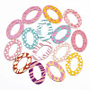 Opaque Printed Acrylic Pendants MACR-N011-006-1