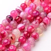 Natural Striped Agate/Banded Agate Beads Strands G-D845-01C-10mm-1