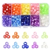 500Pcs 10 Colors Transparent Acrylic Beads TACR-FS0001-57-1