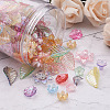 Craftdady 300Pcs 6 Style Transparent Acrylic Bead Caps TACR-CD0001-03-16