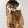 Alloy & Rhinestone & Resin Floral Hair Bands Embellishments for Women OHAR-WH20009-02A-7
