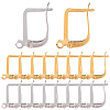 40Pcs 2 Colors 304 Stainless Steel Hoop Earring Findings STAS-SC0010-44-1