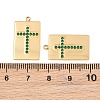 304 Stainless Steel Rhinestone Pendants RB-CBADC81-13G-03-3