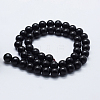 Natural Ebony Wood Beads Strands WOOD-F006-03-10mm-2