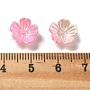 Gradient Color Acrylic Bead Caps OACR-Z028-01B-3
