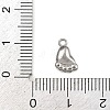 304 Stainless Steel Charms STAS-C140-01A-P-3