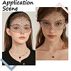 Polyester Mesh Veil Headband OHAR-WH0015-29A-5