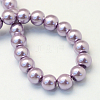 Baking Painted Pearlized Glass Pearl Round Bead Strands X-HY-Q003-10mm-44-3