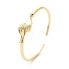 Brass Double Hand Hug Cuff Bangle for Women BJEW-G661-01G-3