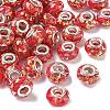Transparent Resin Rondelle European Beads RESI-S023-22-1