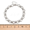 304 Stainless Steel Link Chain Bracelets for Women BJEW-H207-01D-P-5