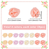 200Pcs 4 Colors Dyed Synthetic Coral Beads CORA-SP0001-22-2