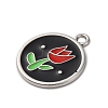 Alloy Enamel Pendants PALLOY-R162-13P-03-2