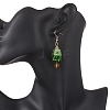 Stainless Steel Glass Dangle Earrings EJEW-MZ00607-3