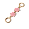 Flower Alloy Enamel Bag Extender Chains PW-WG02E6E-01-1