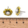Brass Enamel Stud Earrings KK-CBA8324-27P-02-5