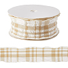 1 Roll Polyester Ruffled Ribbon SRIB-CY0001-14E-6