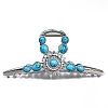 Synthetic Turquoise Claw Hair Clips PW-WGD274A-01-1