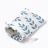 Polycotton(Polyester Cotton) Packing Pouches Drawstring Bags ABAG-T006-A04-4