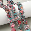 Dyed Synthetic Imperial Jasper Beads Strands G-D337-14mm-B04-1