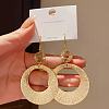 Zinc Alloy & Brass Dangle Earrings for Women WG06C10-01-2