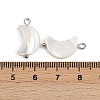 Natural Shell Moon Pendants STAS-D378-37P-3