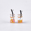 Glass Bottle Pendants X-CRES-N017-06H-2