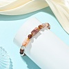 Natural Ferruginous Quartz & Super Seven Quartz Beaded Bracelets BJEW-JB13927-2