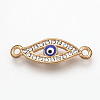 Alloy Rhinestone Links connectors ALRI-T004-30LG-1