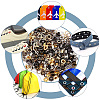 200 Sets 4 Colors Iron Grommet Eyelet Findings SCRA-GF0001-10A-03-4