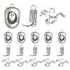 30Pcs 3 Styles Tibetan Style Alloy Pendants FIND-YW0010-51AS-1
