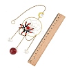 Glass Halloween Spider Hanging Suncatchers HJEW-JM05041-3