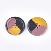 Tri-color Resin Buttons RESI-S377-06B-02-2