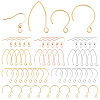 DICOSMETIC 90Pcs 9 Style Ion Plating(IP) 304 Stainless Steel Earring Hooks STAS-DC0004-67-1