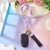 Cotton Braided Flower Pendant Decorations AJEW-TAC0030-032G-09-5