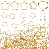 120Pcs Rack Plating Brass Bead Frames KK-PH0010-78G-1