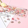 60Pcs 12 Styles Printed Natural Shell Beads BSHE-FS0001-08-9