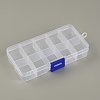 Rectangle Plastic Storage Case CON-WH0080-75A-1