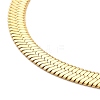 Ion Plating(IP) 304 Stainless Steel Herringbone Chain Necklace for Men Women NJEW-E076-04D-G-2