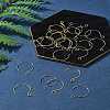 24Pcs 2 Colors Ion Plating(IP) 304 Stainless Steel Earring Hooks STAS-FS0001-65-10