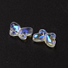 Electroplate Transparent Glass Beads GLAA-Q092-04-B01-3