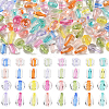 240Pcs 4 Styles Transparent Acrylic Beads TACR-YW0003-47-1